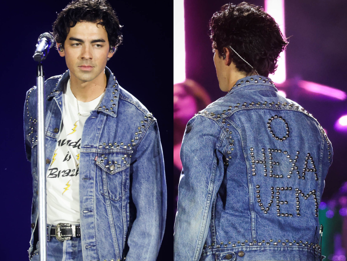 Jonas Brothers em SP: Joe Jonas Usa Jaqueta Escrito ‘O HEXA VEM’