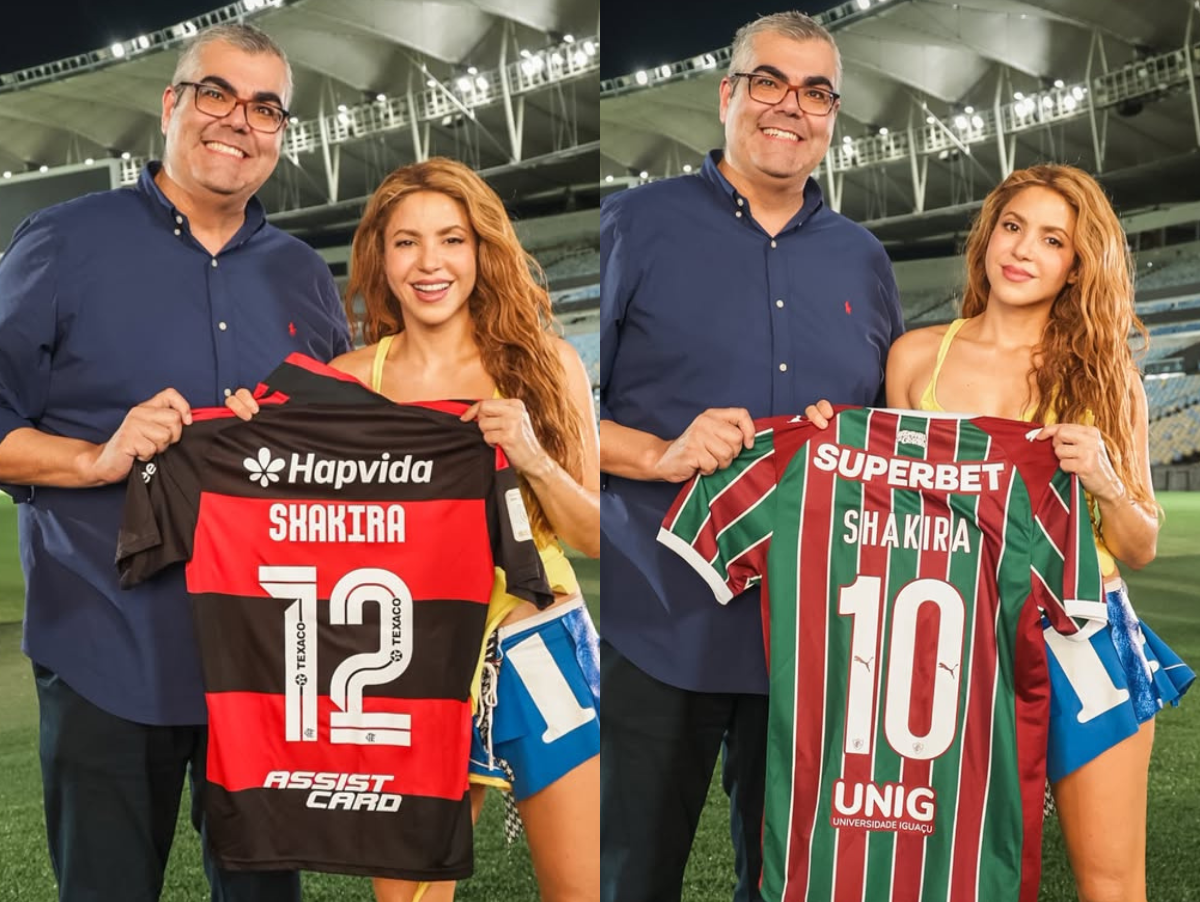 Shakira em Copacabana: Visita ao Maracanã e Camisas de Flamengo e Fluminense